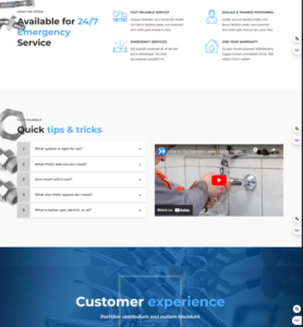 Plumber website design template